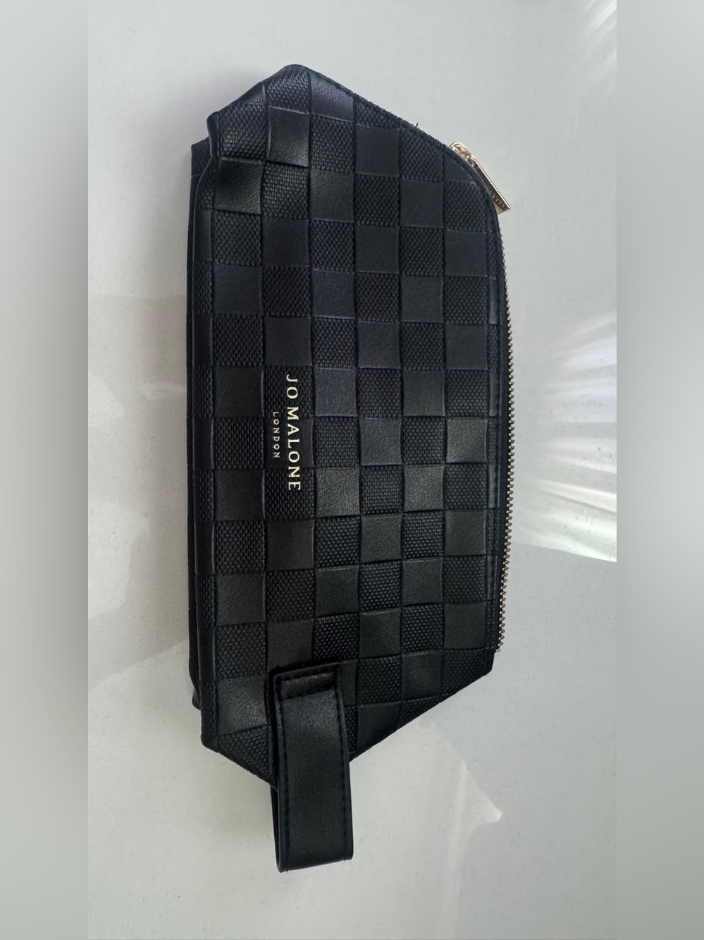 Jo Malone Black Woven Leather Toiletry Pouch